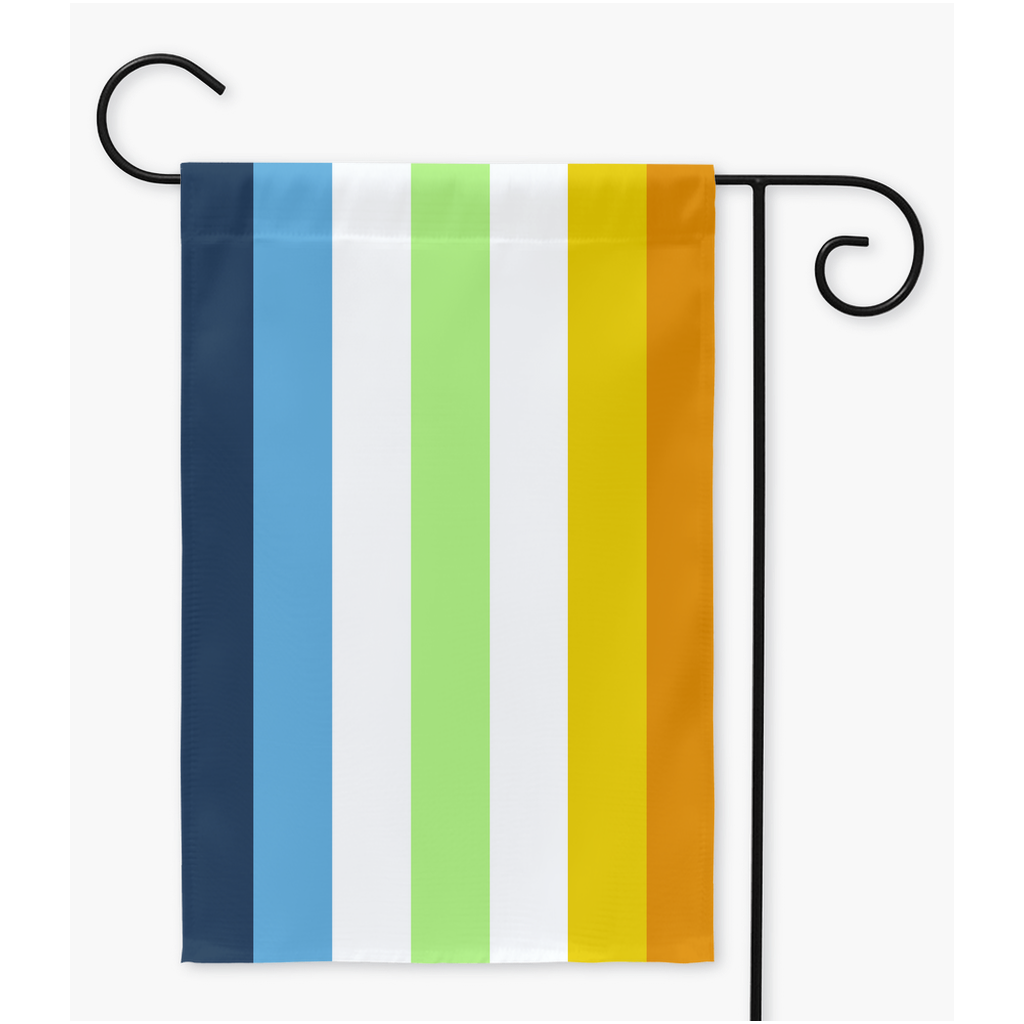 Aroace Agender - V2 Flags | Single Or Double-Sided | 2 Sizes | Aro Ace Spectrum Yard Flag ninjaferretart