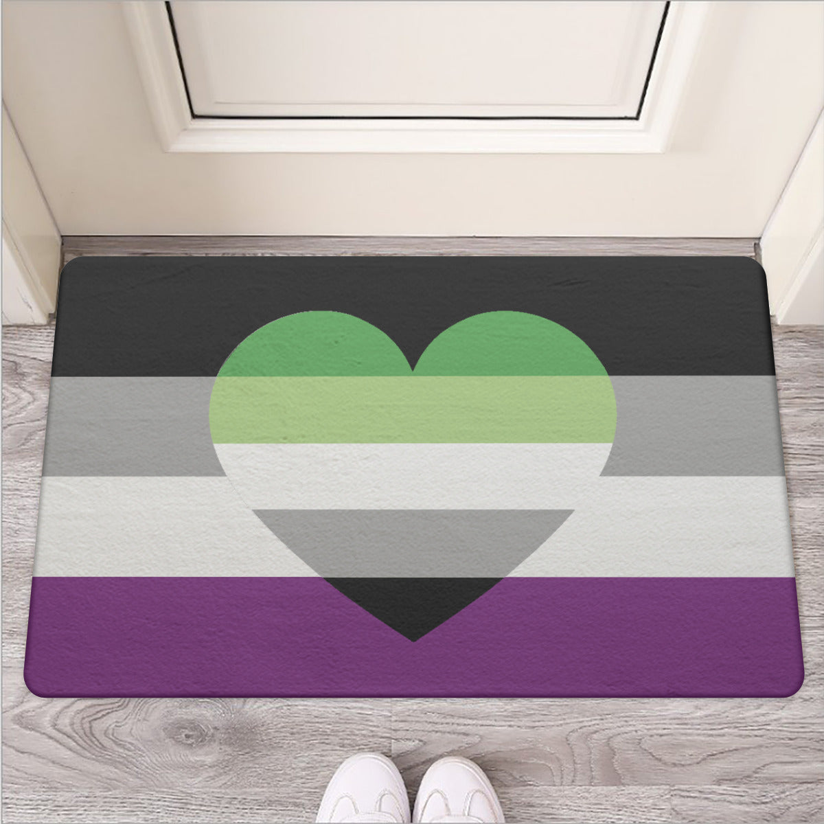 Aroace Pride Door Mat | Rubber | Choose Your Flag ninjaferretart