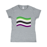 Aroace Pride Flag Fitted Tshirt | Choose Your Flag | Gildan Apparel ninjaferretart