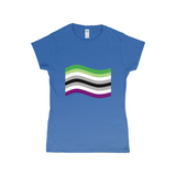 Aroace Pride Flag Fitted Tshirt | Choose Your Flag | Gildan Apparel ninjaferretart