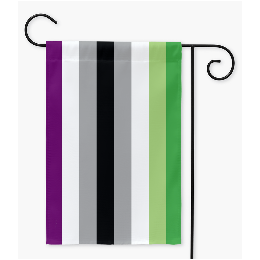 Aroace Pride Flags - Version 2 | Single Or Double-Sided | 2 Sizes | Aro Ace Spectrum Yard Flag ninjaferretart