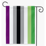 Aroace Pride Flags - Version 2 | Single Or Double-Sided | 2 Sizes | Aro Ace Spectrum Yard Flag ninjaferretart