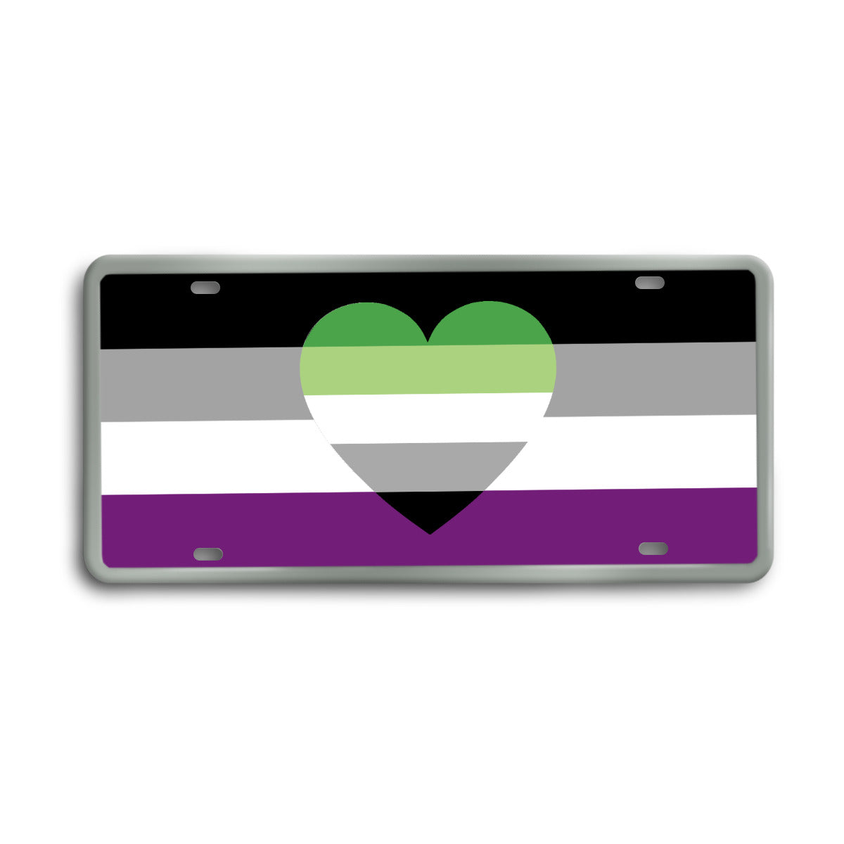 Aroace Spectrum Pride Decorative License Plate | Choose Your Flag  ninjaferretart