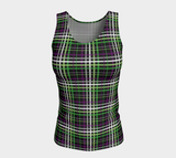 Aroace - V6 Plaid Fitted Tank (Long) Fitted Tank Top (Long) ninjaferretart