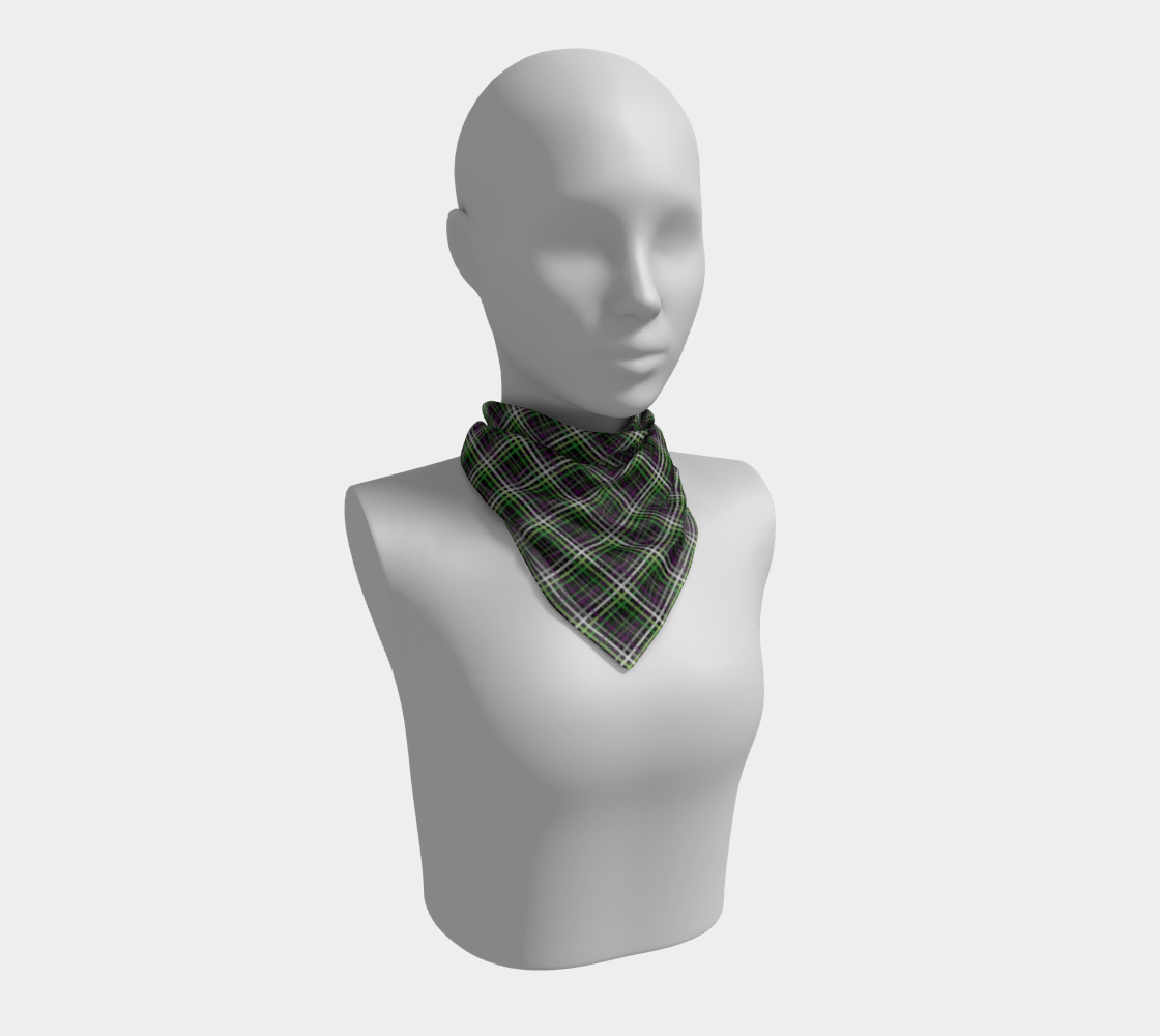 Aroace - V6 Plaid Square Scarf Square Scarf ninjaferretart