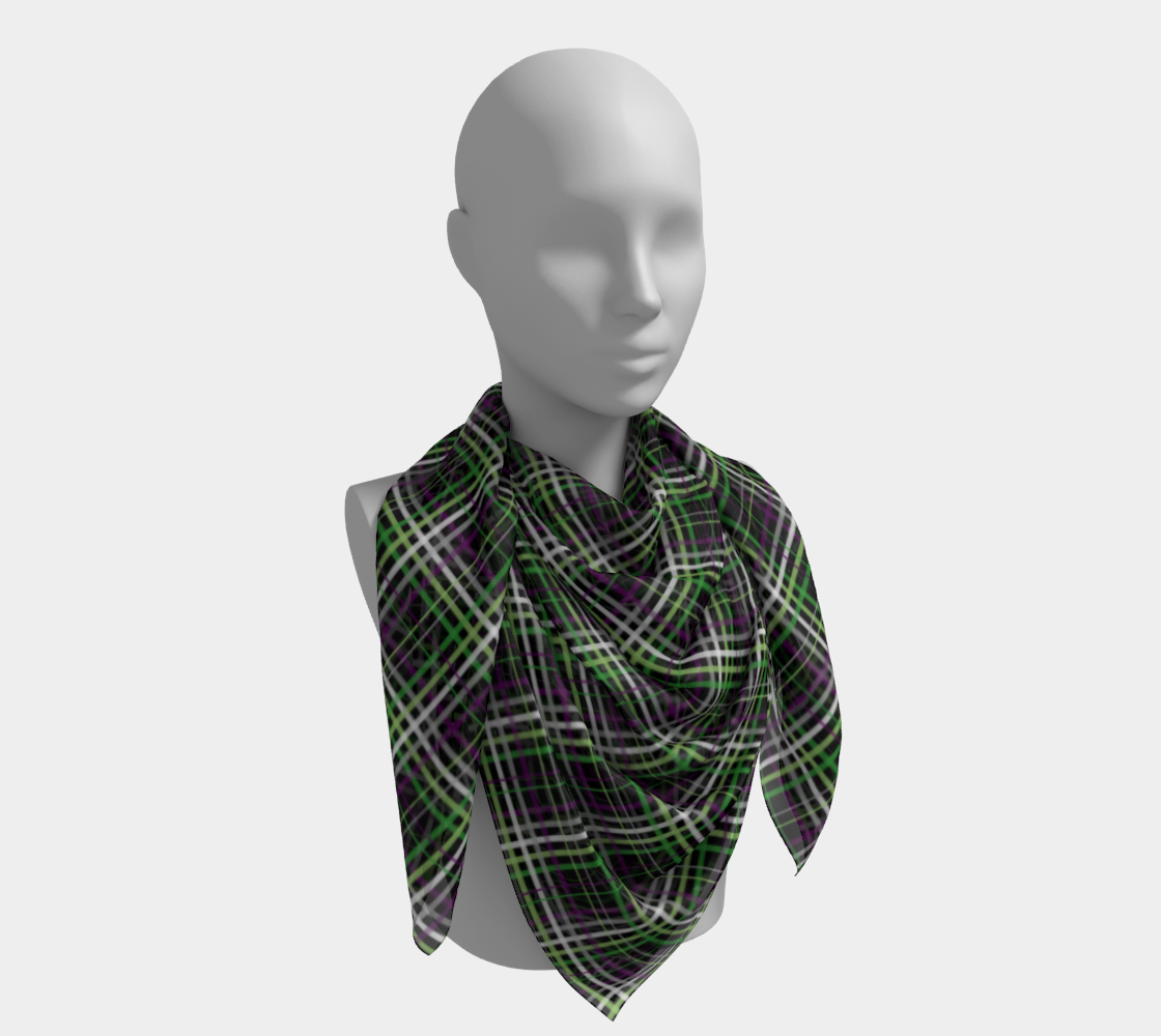 Aroace - V6 Plaid Square Scarf Square Scarf ninjaferretart