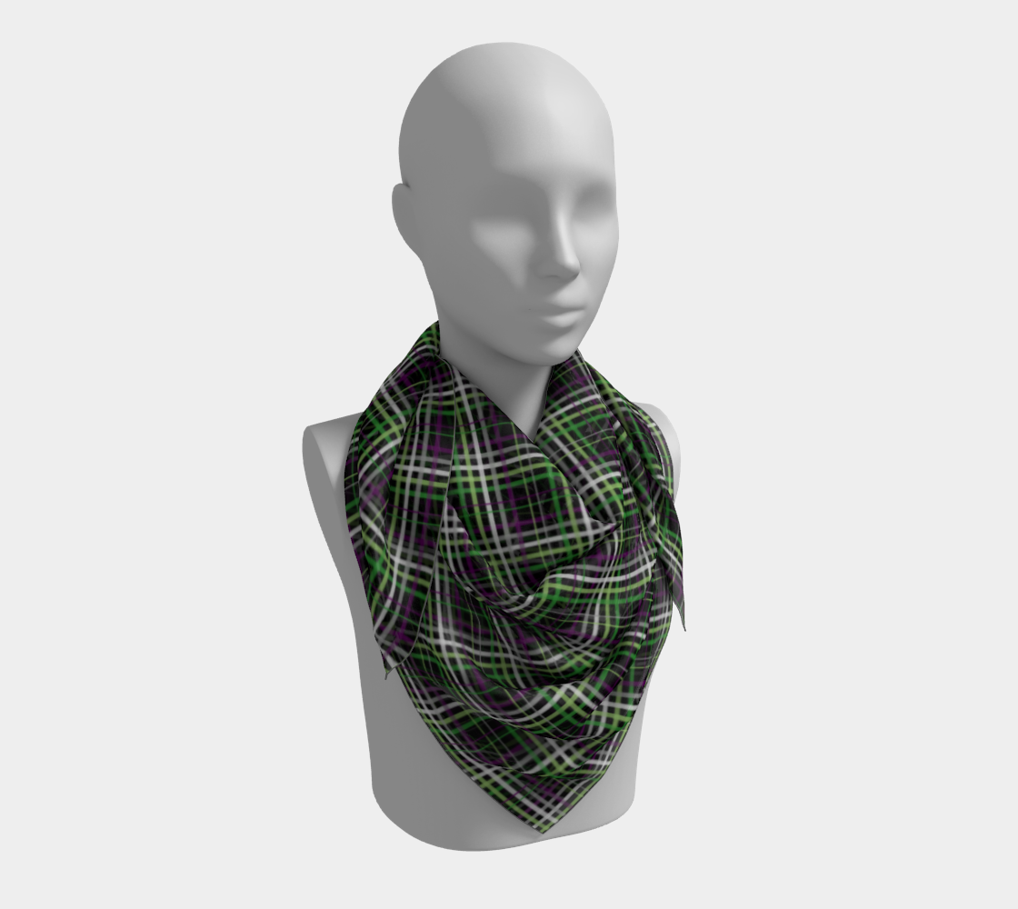 Aroace - V6 Plaid Square Scarf Square Scarf ninjaferretart