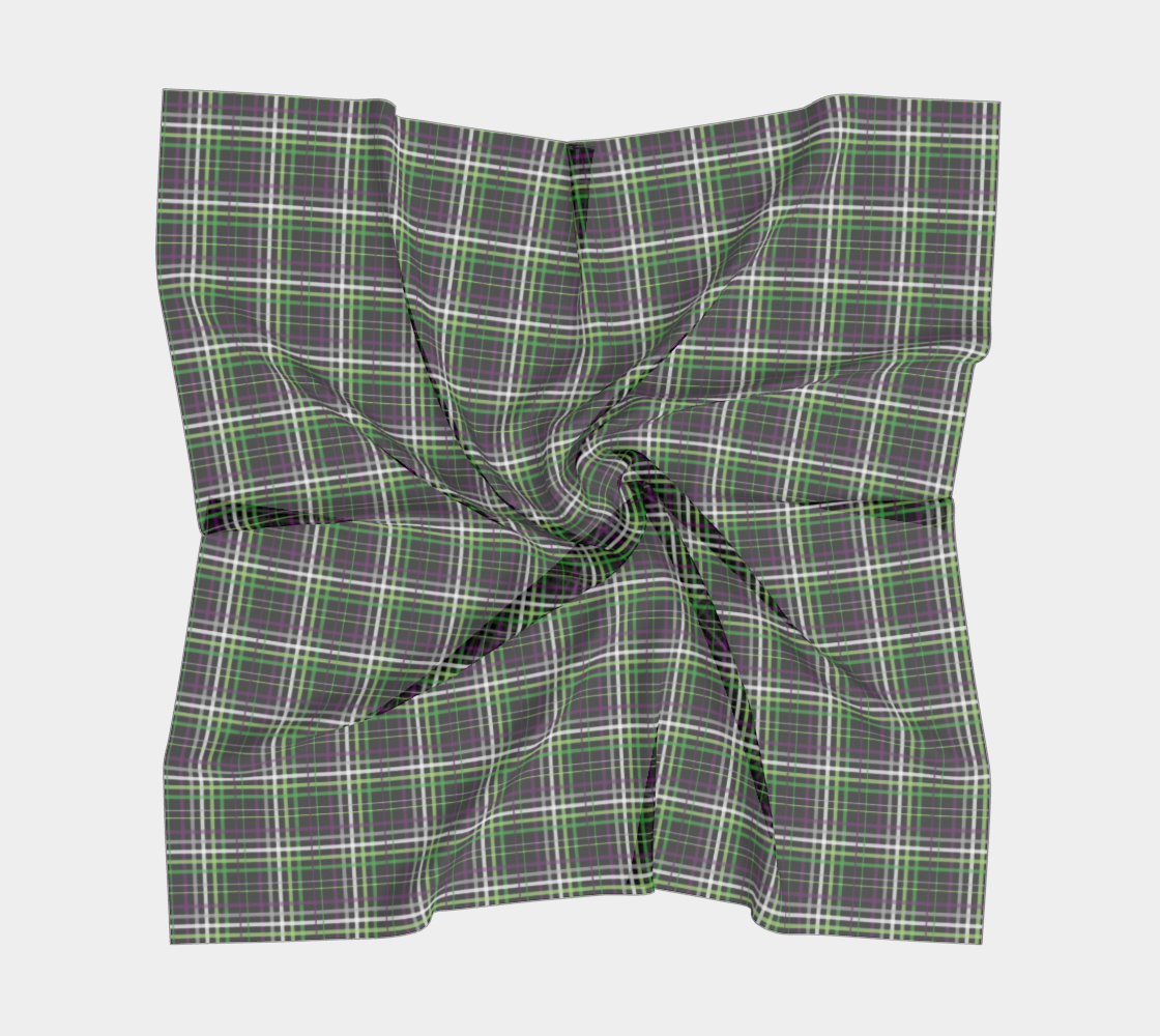 Aroace - V6 Plaid Square Scarf Square Scarf ninjaferretart