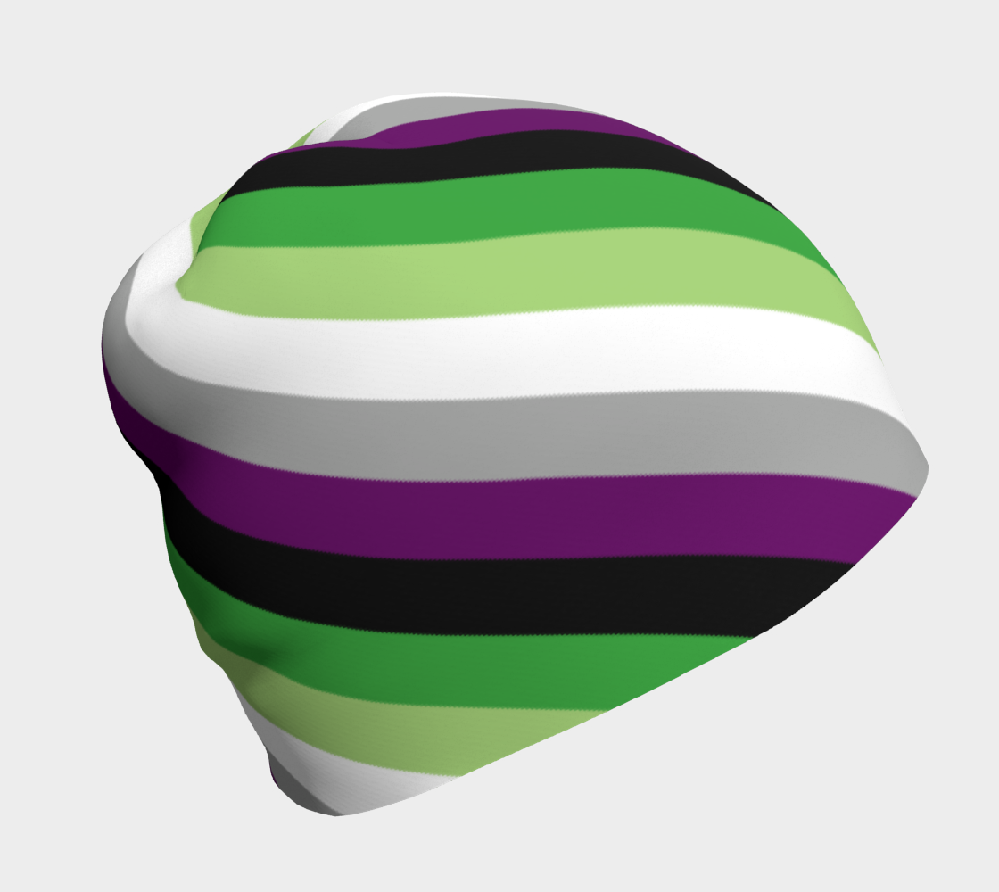 Aroace - V6 Striped Beanie Beanie ninjaferretart