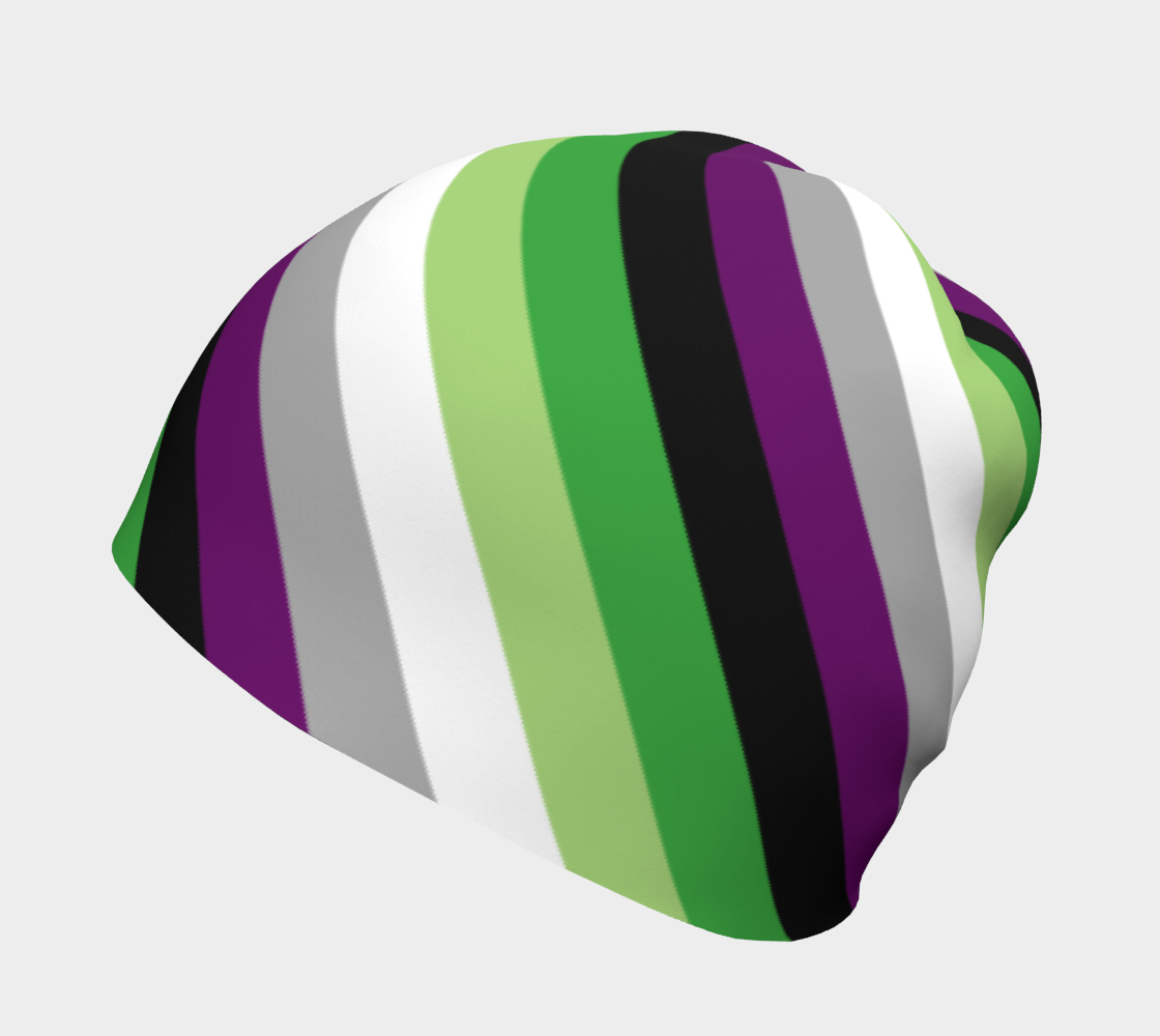 Aroace - V6 Striped Beanie Beanie ninjaferretart