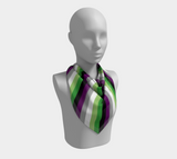 Aroace - V6 Striped Square Scarf Square Scarf ninjaferretart