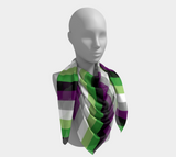 Aroace - V6 Striped Square Scarf Square Scarf ninjaferretart