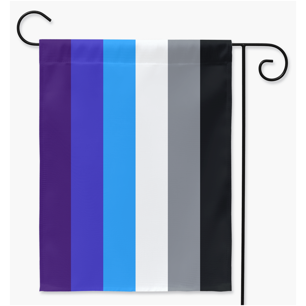 Aroace - V7 Yard and Garden Flags | Single Or Double-Sided | 2 Sizes | Aromantic and Asexual Spectrum Yard Flag ninjaferretart