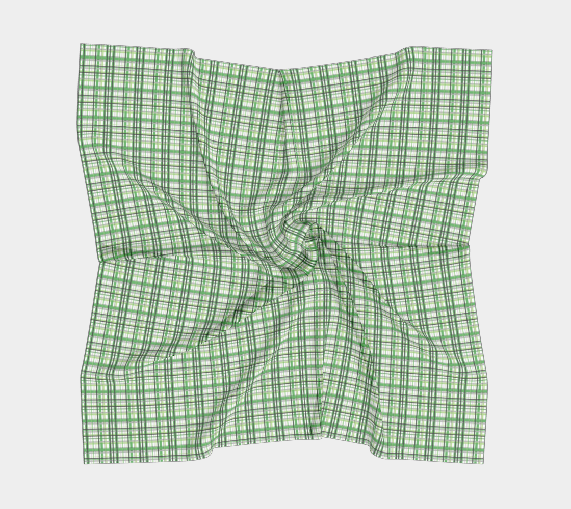 Aromantic Madras Plaid Square Scarf Square Scarf ninjaferretart