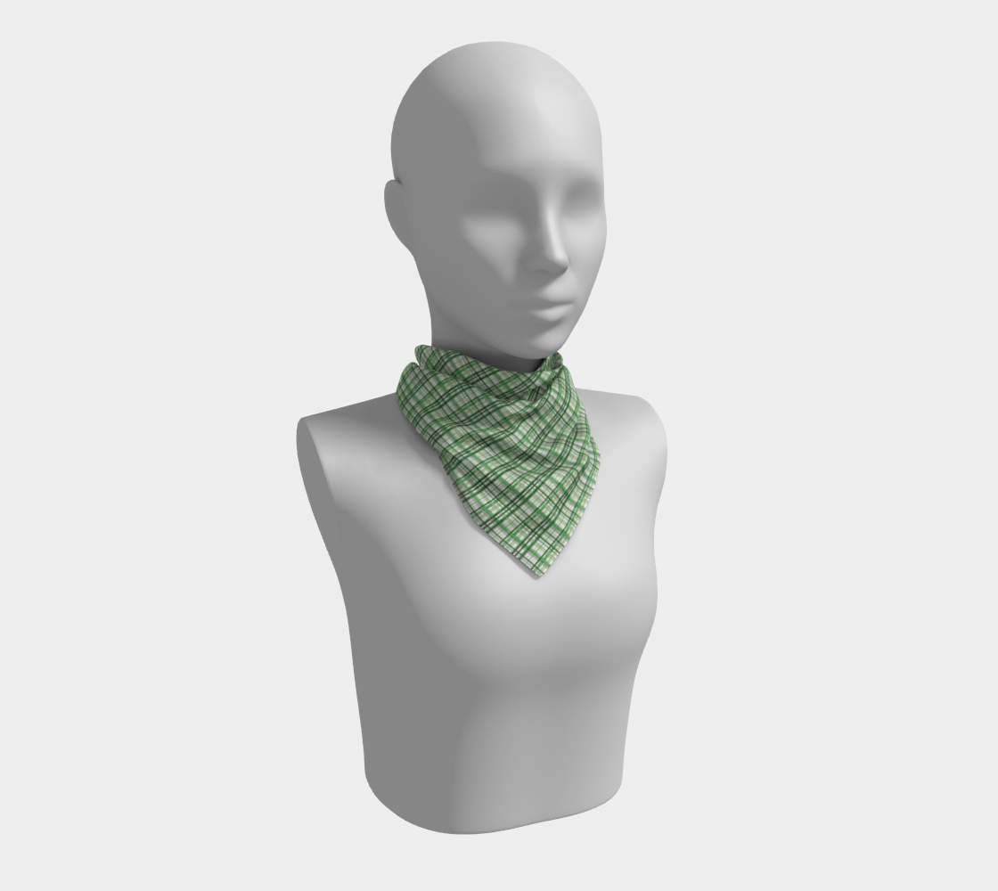 Aromantic Madras Plaid Square Scarf Square Scarf ninjaferretart