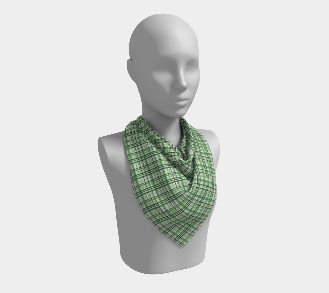 Aromantic Madras Plaid Square Scarf Square Scarf ninjaferretart