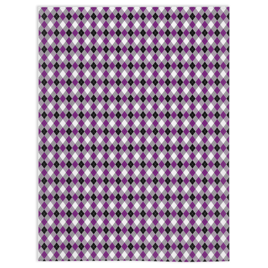 Asexual Argyle Pride Minky Blankets Blanket ninjaferretart