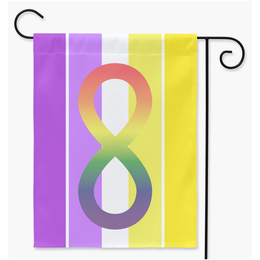 Autisexual Pride Yard and Garden Flags | Single Or Double-Sided | 2 Sizes | Sexual And Romantic Orientations Yard Flag ninjaferretart