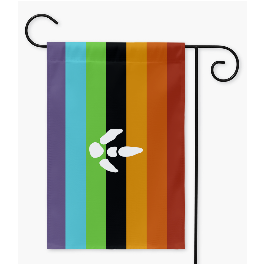 Avian Pride Yard Flags | Single Or Double-Sided | 2 Sizes | Avians/Featheries, Cetaceans, Furries, Scalies Yard Flag ninjaferretart