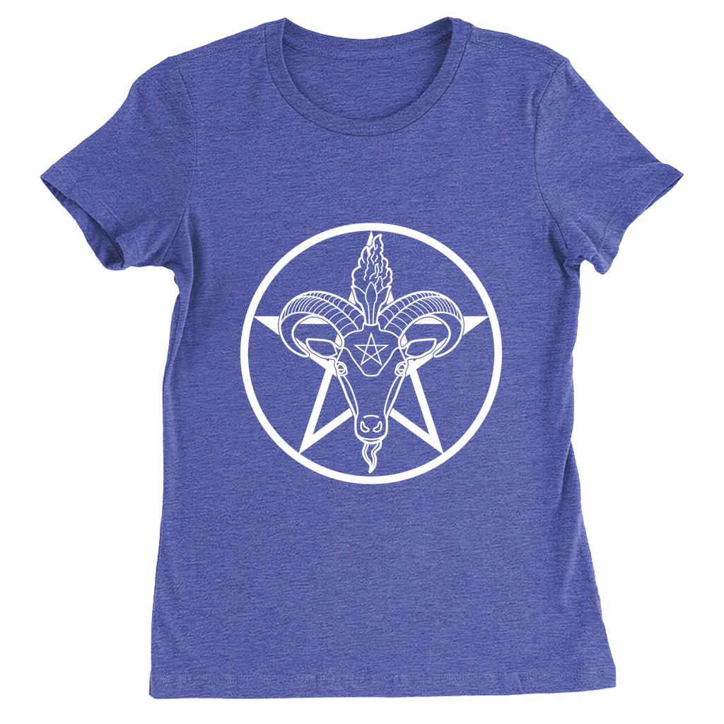 Baphomet Pentagram - DARK Fitted Tshirt | Choose Your Colourway | Bella + Canvas Apparel ninjaferretart