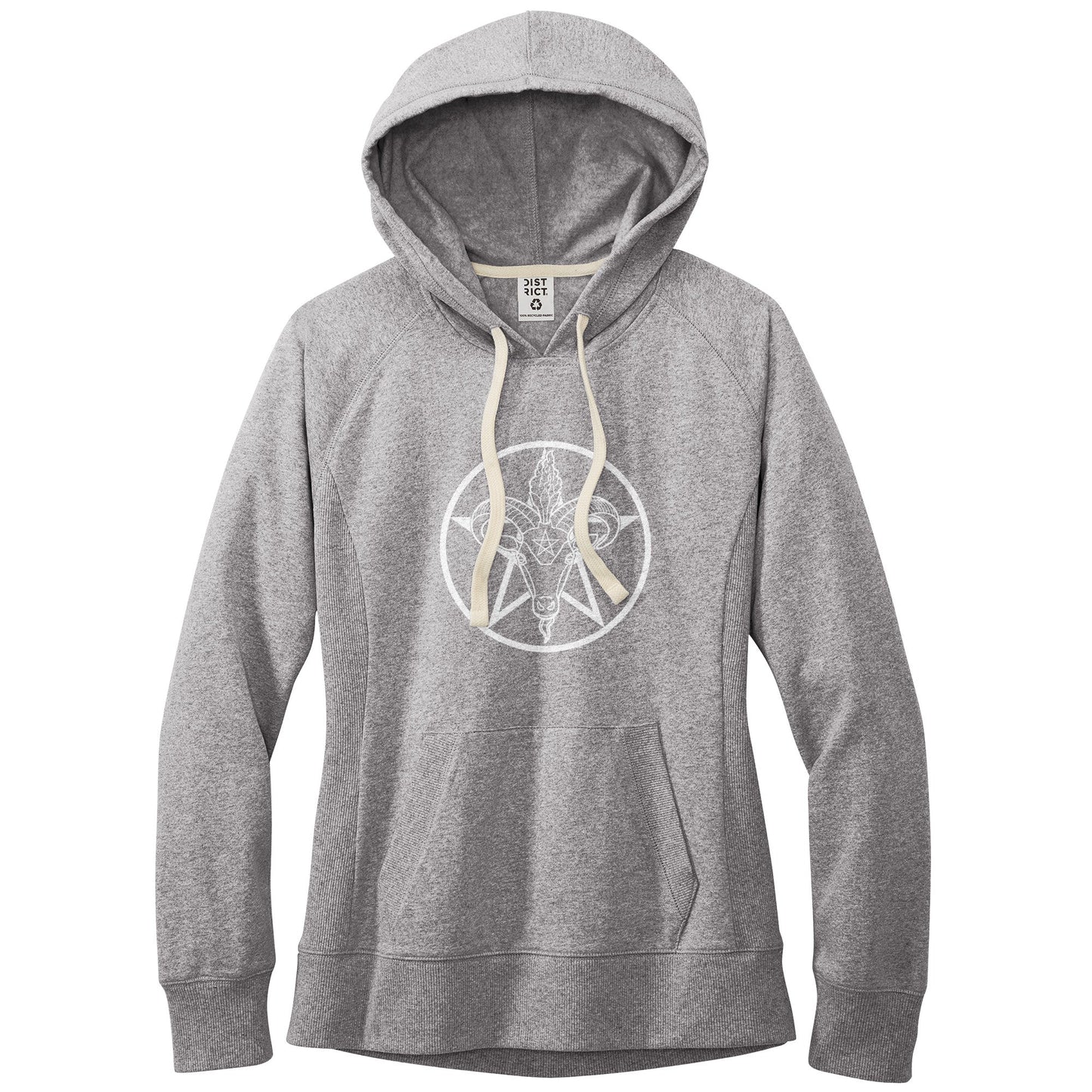 Baphomet Pentagram Fitted Re-Fleece Hoodie | Choose Your Colourway Apparel ninjaferretart
