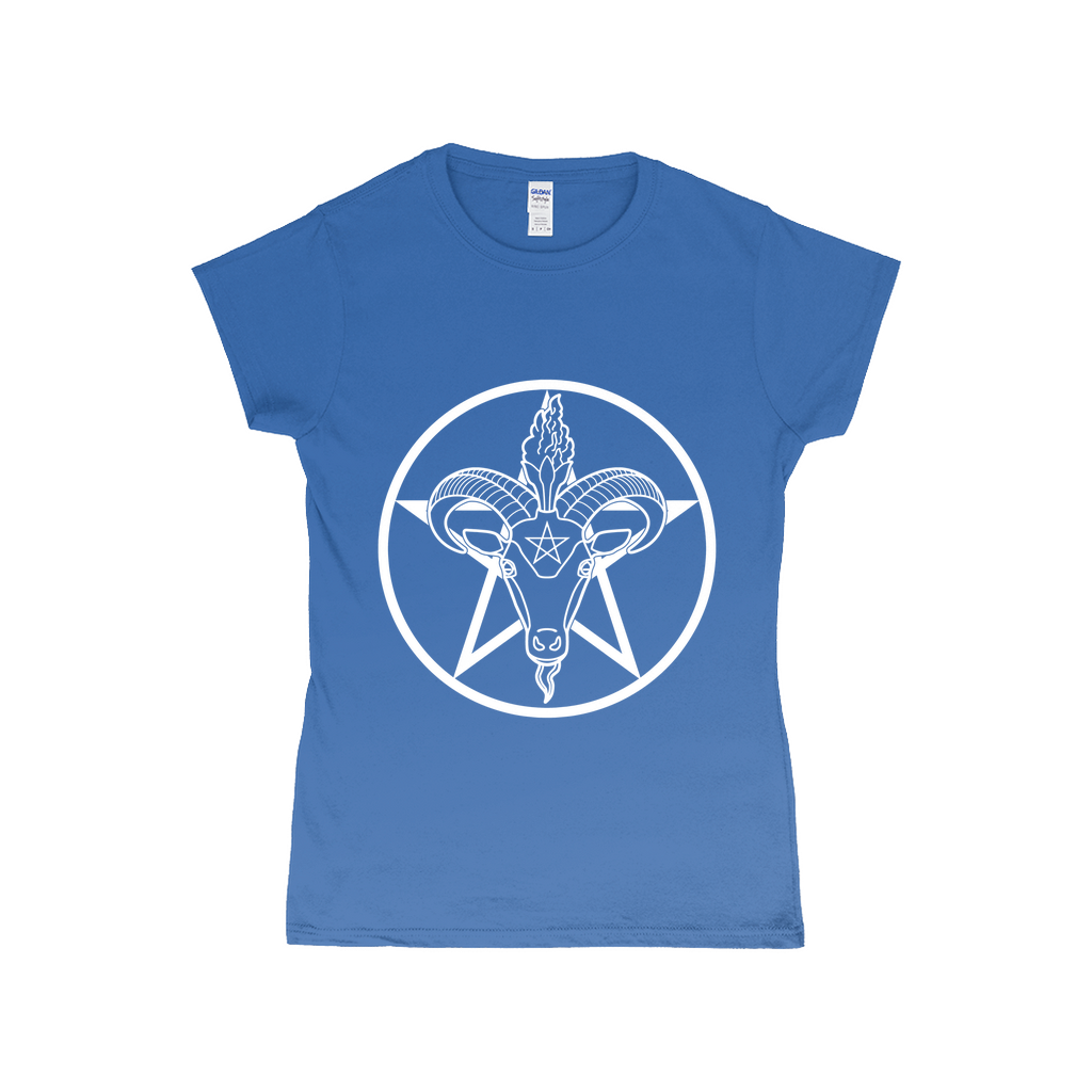 Baphomet Pentagram Fitted Tshirt | Choose Your Colourway | Gildan Apparel ninjaferretart