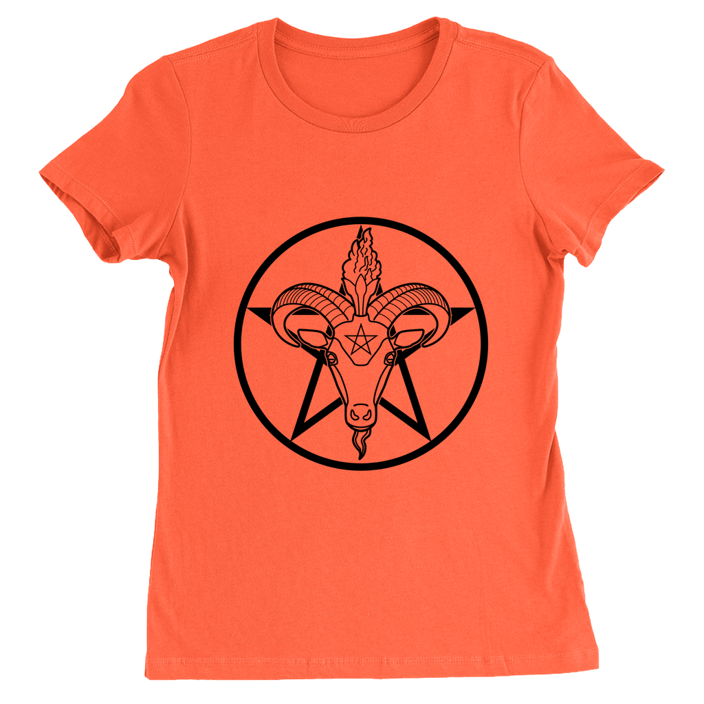 Baphomet Pentagram - LIGHT Fitted Tshirt | Choose Your Colourway | Bella + Canvas Apparel ninjaferretart