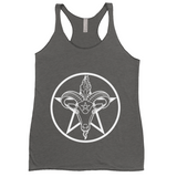 Baphomet Pentagram Racerback Tank Top | Choose Your Colourway | Next Level Apparel ninjaferretart