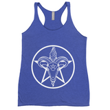 Baphomet Pentagram Racerback Tank Top | Choose Your Colourway | Next Level Apparel ninjaferretart