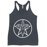 Baphomet Pentagram Racerback Tank Top | Choose Your Colourway | Next Level Apparel ninjaferretart