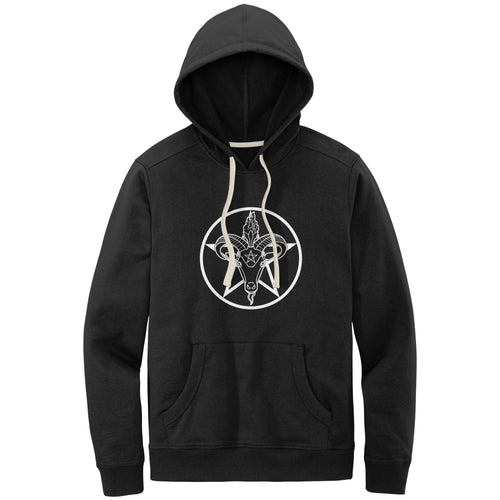 Baphomet Pentagram Relaxed Fit Re-Fleece Hoodie | Choose Your Colourway Apparel ninjaferretart