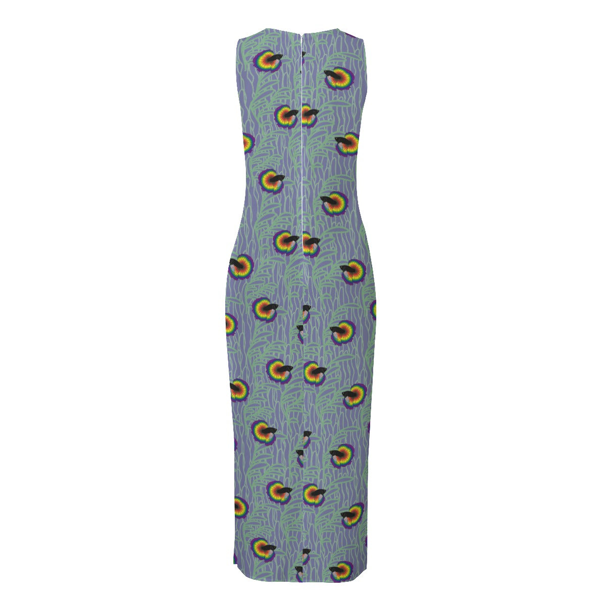 Betta and Seaweed Pattern Beach Perspective Chiffon Sleeveless Dress | Choose Your Colourway ninjaferretart