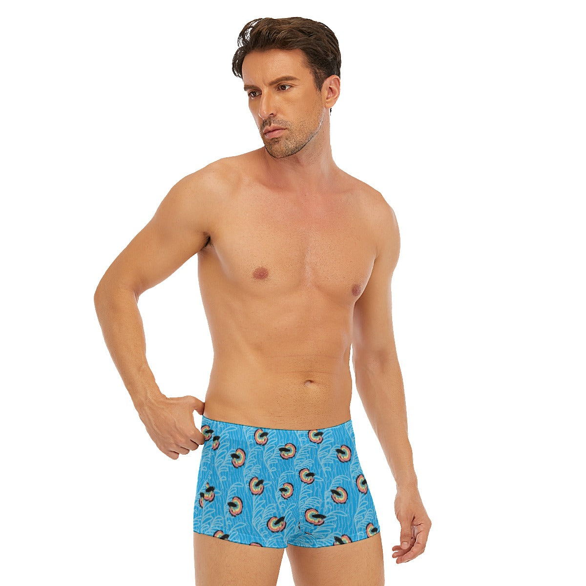 Betta and Seaweed Pattern Short Boxer Briefs | Choose Your Colourway ninjaferretart