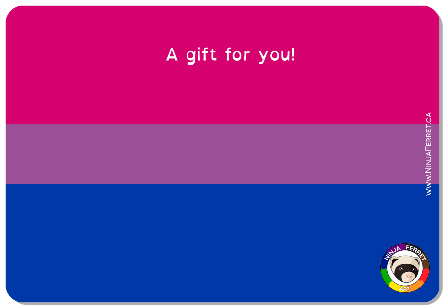 Tarjeta de regalo Ninja Ferret - Orientaciones románticas y sexuales