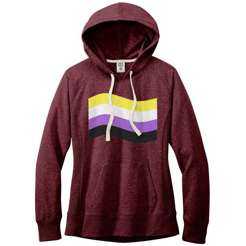 Gender Pride Flag Fitted Re-Fleece Hoodie | Choose Your Flag