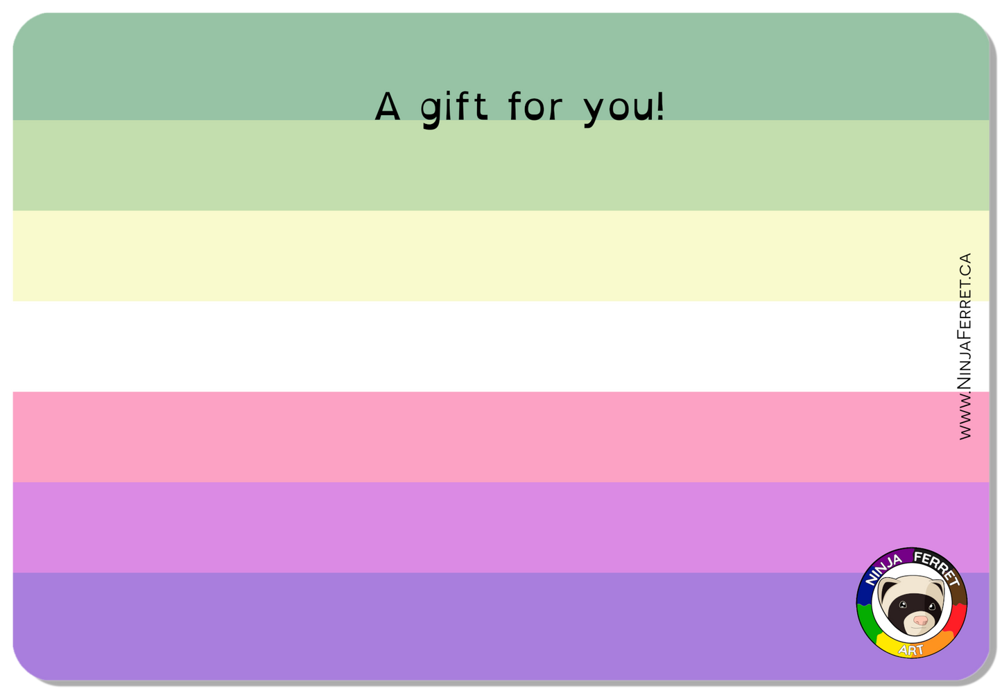 Tarjeta regalo Ninja Ferret - Identidades de género