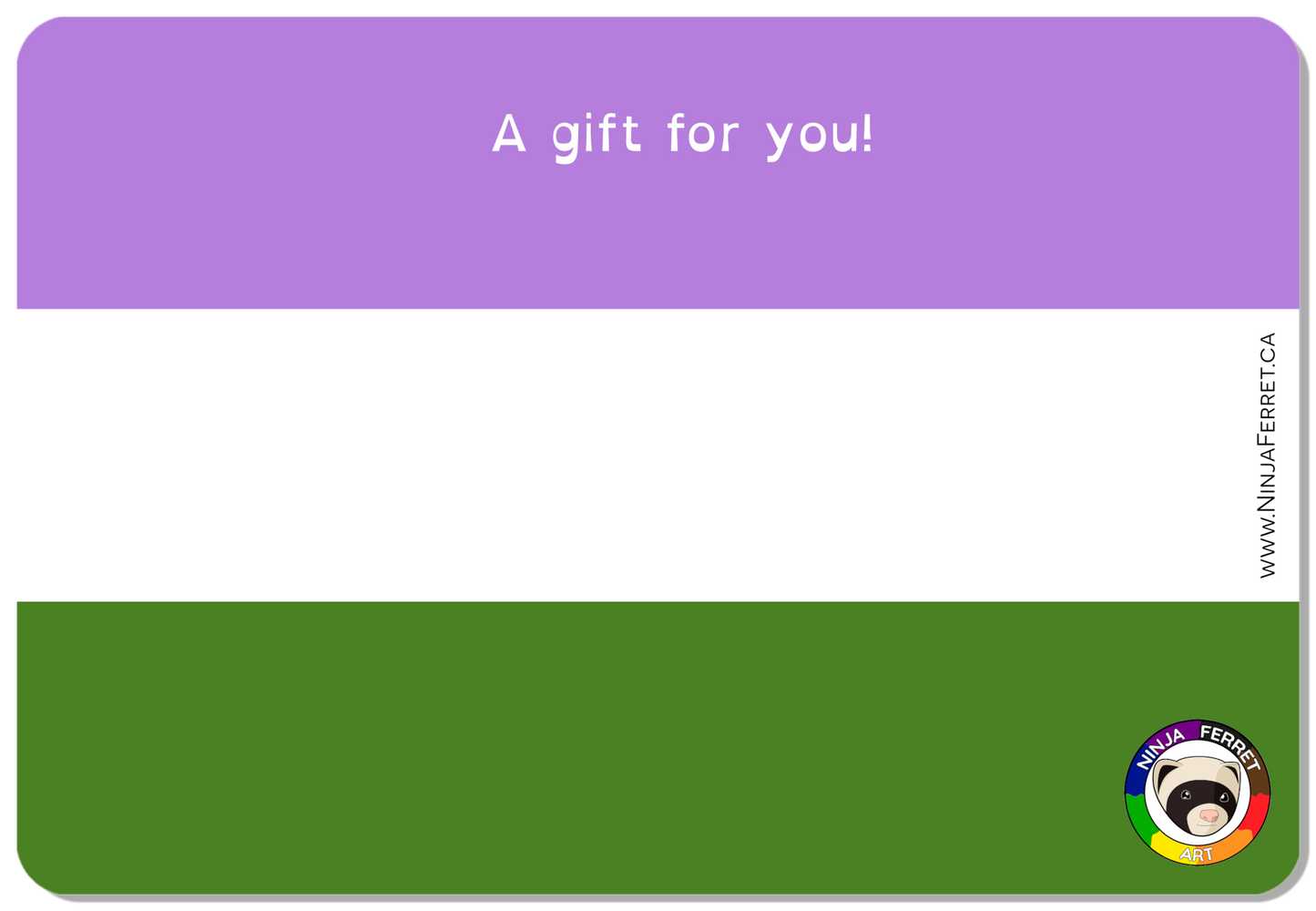 Tarjeta regalo Ninja Ferret - Identidades de género