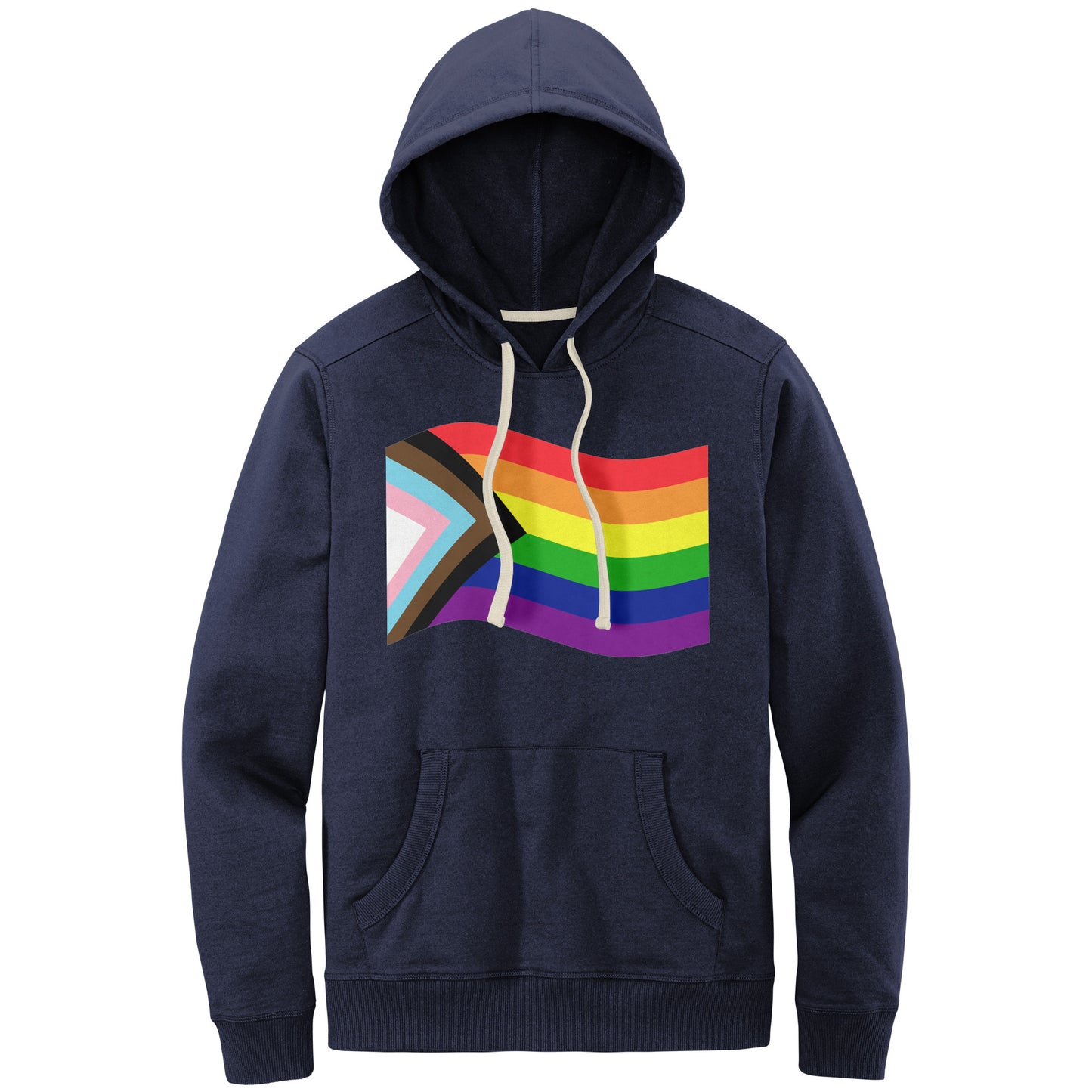 Rainbow Pride Flag Relaxed Fit Re-Fleece Hoodies | Choose Your Flag