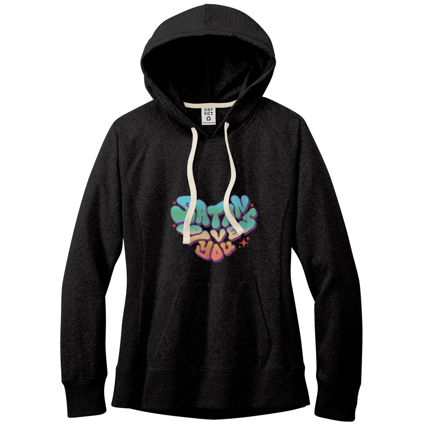 Satan Loves You Fitted Re-Fleece Hoodie