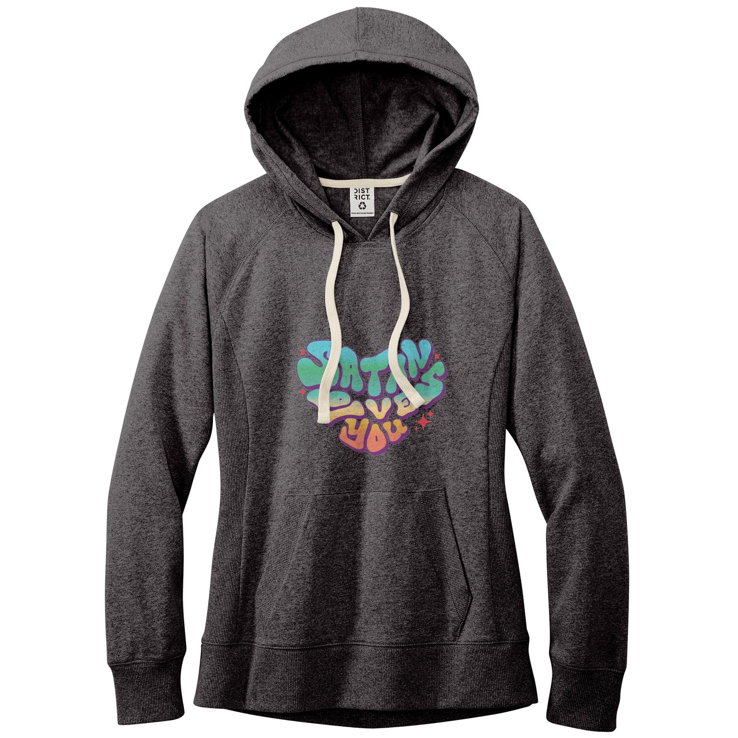 Satan Loves You Fitted Re-Fleece Hoodie