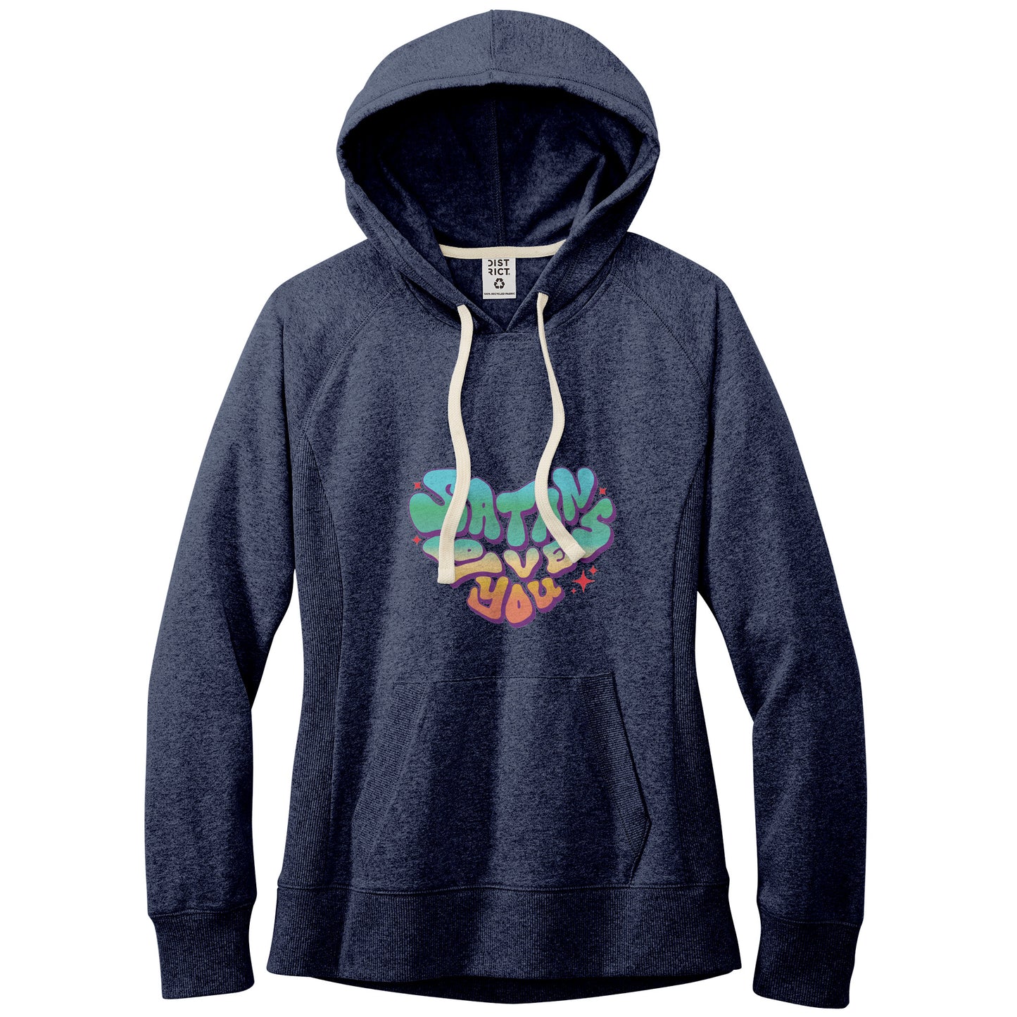 Satan Loves You Fitted Re-Fleece Hoodie