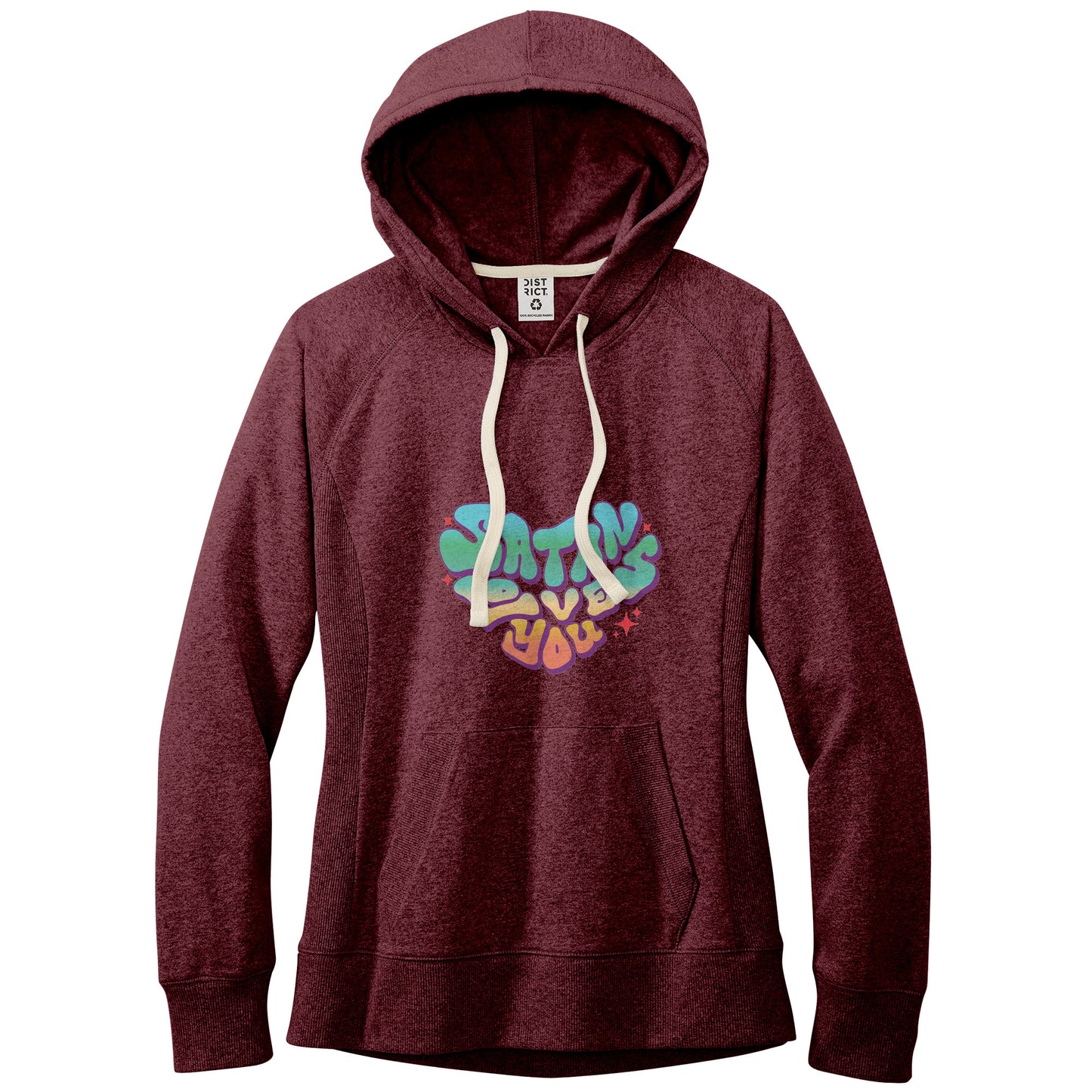 Satan Loves You Fitted Re-Fleece Hoodie