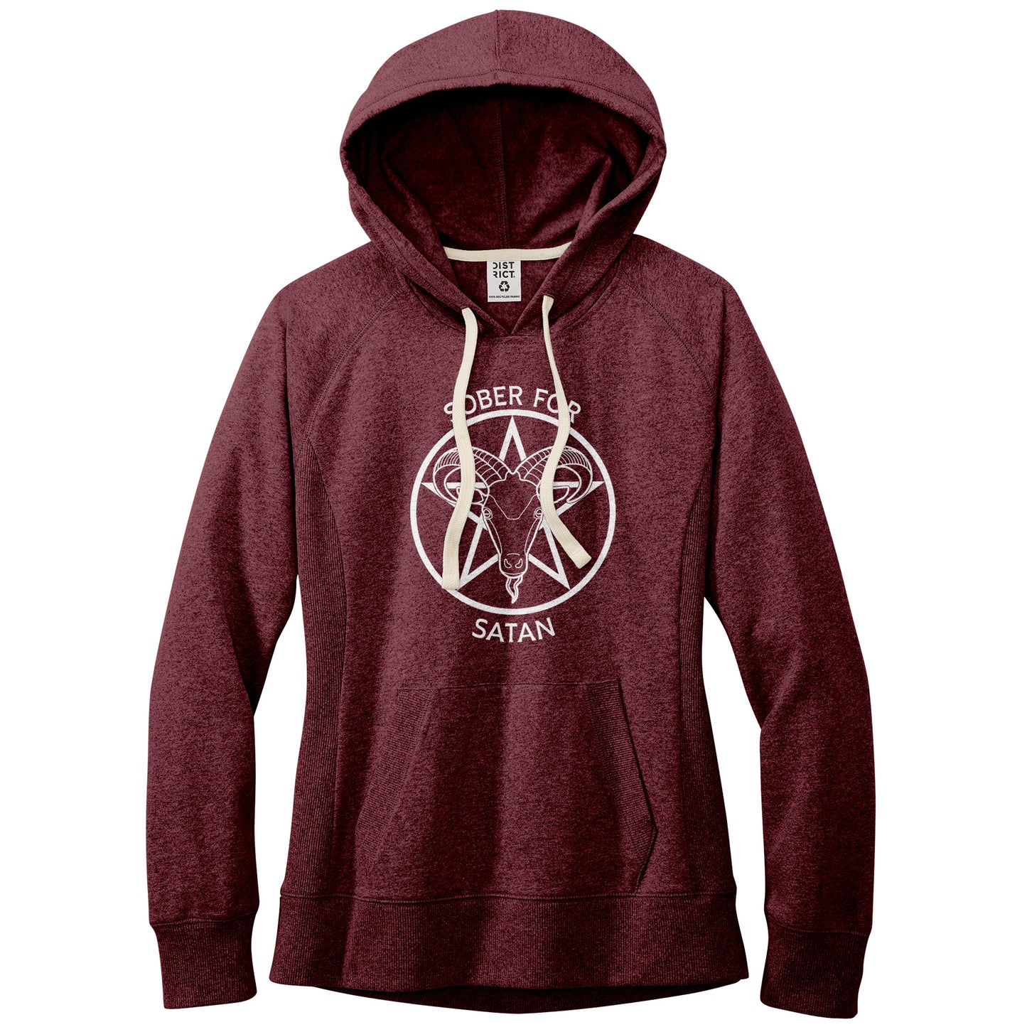 Sober for Satan Fitted Re-Fleece Hoodie