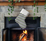 Genderqueer Striped Holiday Stocking