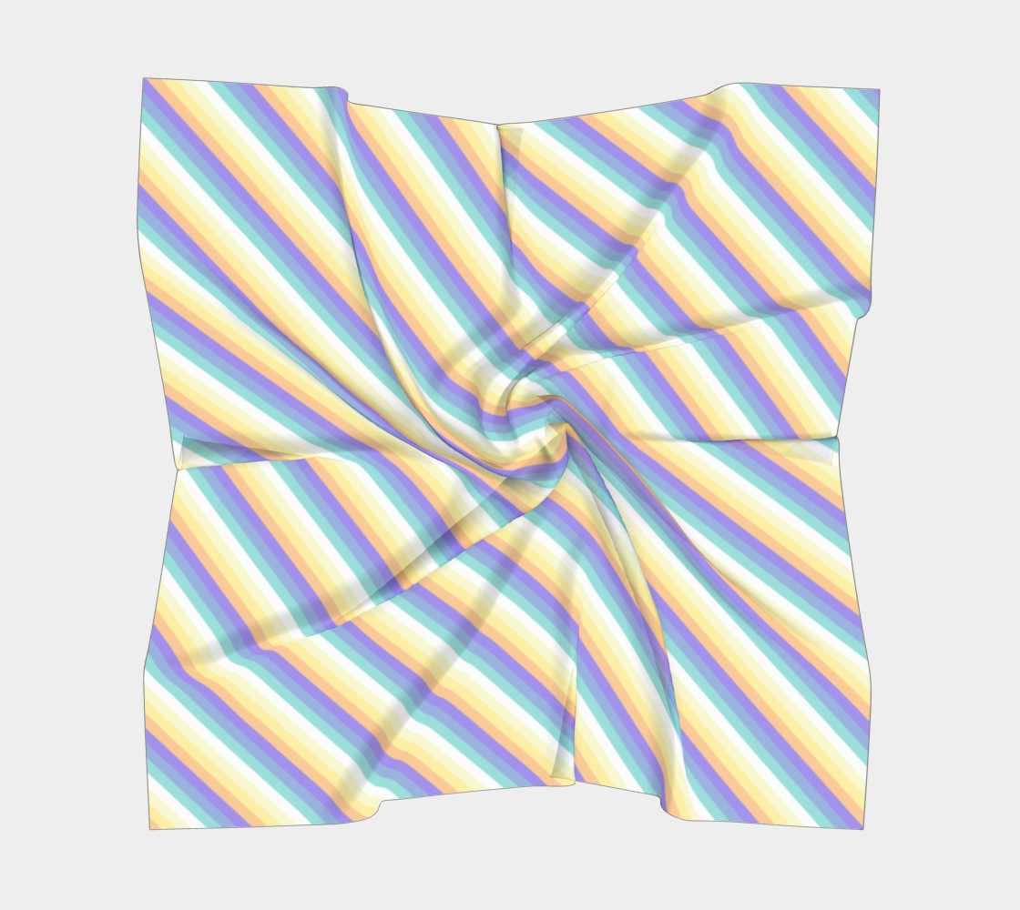 Genderfaun Striped Square Scarf