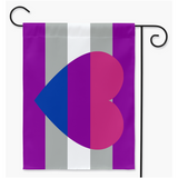 Greysexual Biromantic Pride Yard et drapeaux de jardin | Simple ou double face | 2 tailles