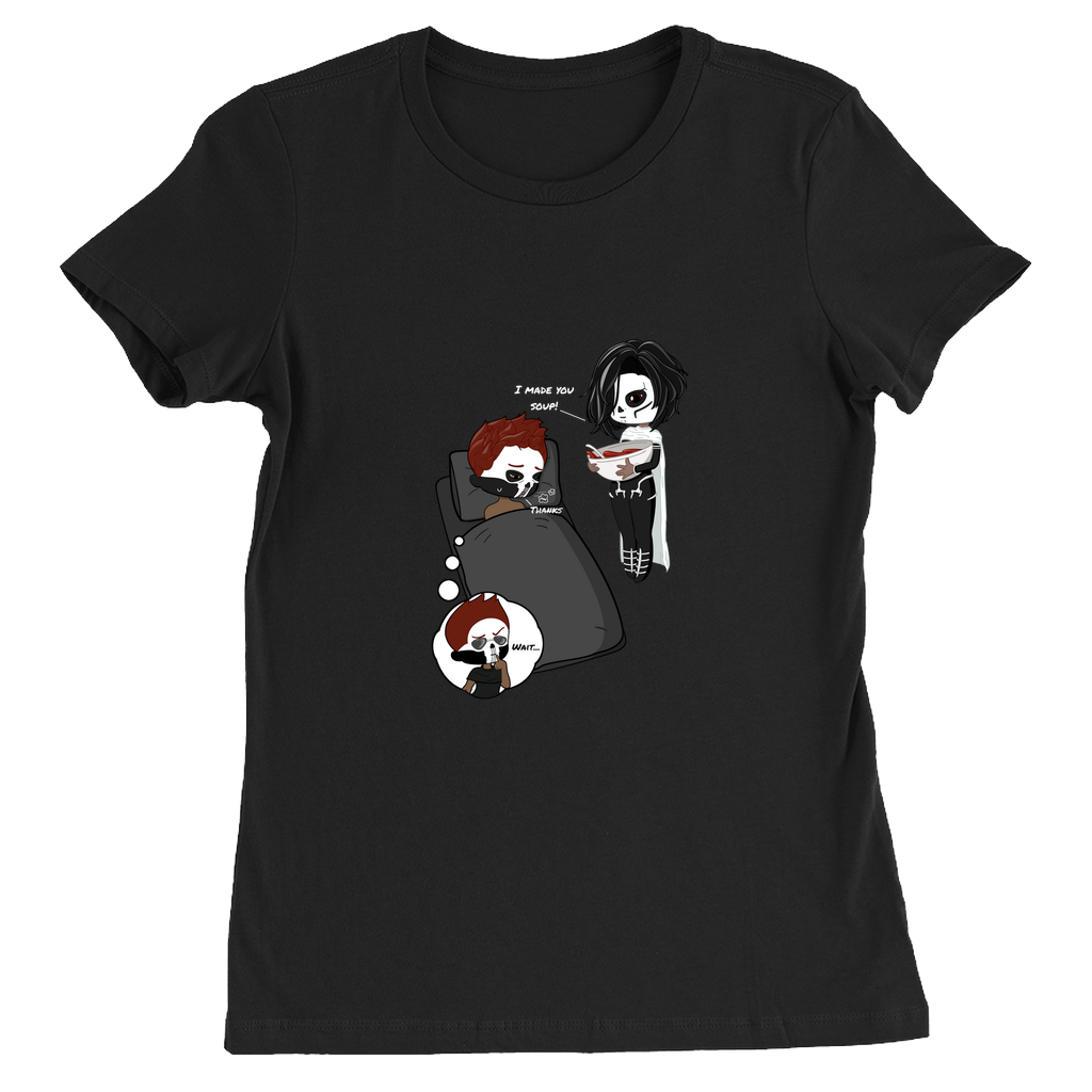 Soup! Fitted T-Shirts | The Locked Tomb | Bella + Canvas