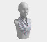Transgender Barber Striped Square Scarf