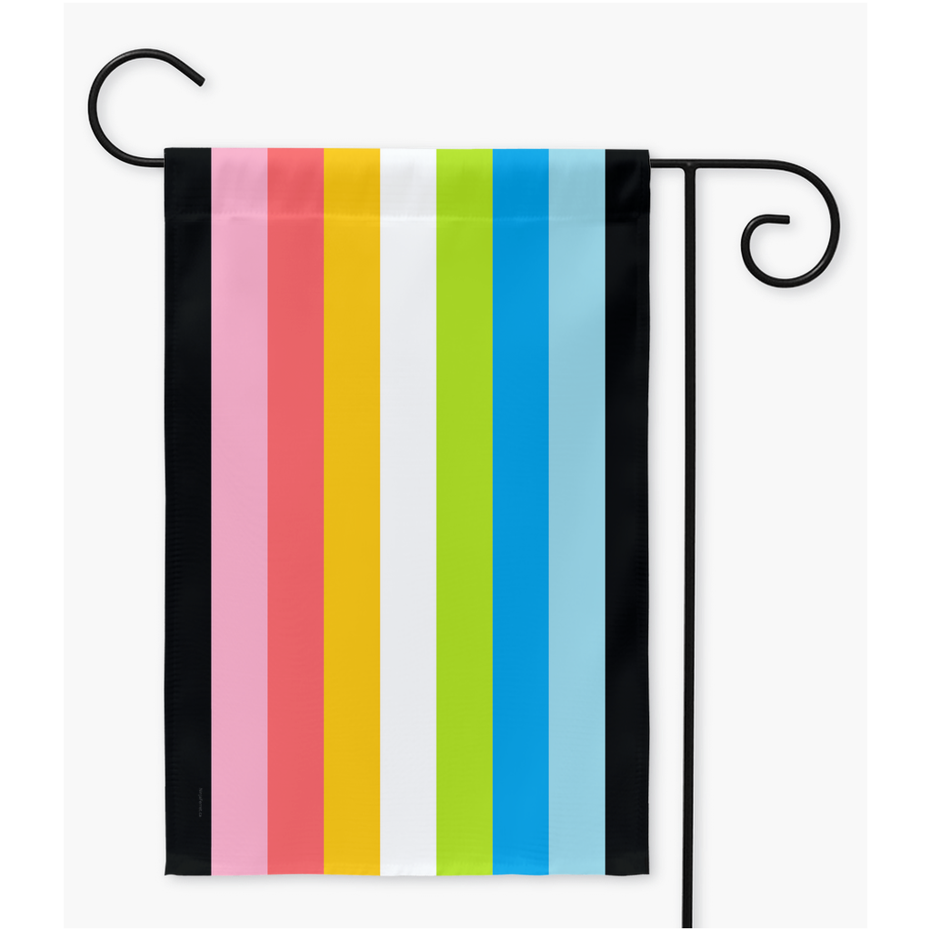 Queer - V2 Yard and Garden Flags | Single Or Double-Sided | 2 Sizes | Lgbtqia2s - Sexual And Romantic Orientations