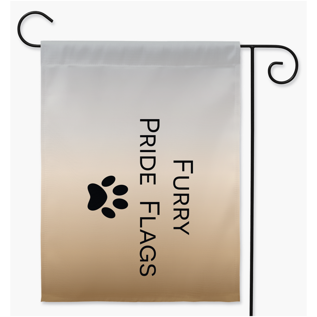 Elige tus banderas de patio y jardín de Furry Pride | Una o dos caras | 2 tamaños | Elige tu bandera base Y tu huella